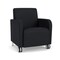 Lesro Siena Lounge Reception Guest Chair w/ Front Casters, 27 in W 29.5 in L 32.5 in H SN1101 - alternate 1